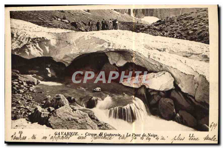 CPA Gavarnie Cirque de Gavarnie Le Pont de Neige 