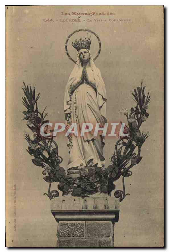 CPA Lourdes La Vierge Couronne 