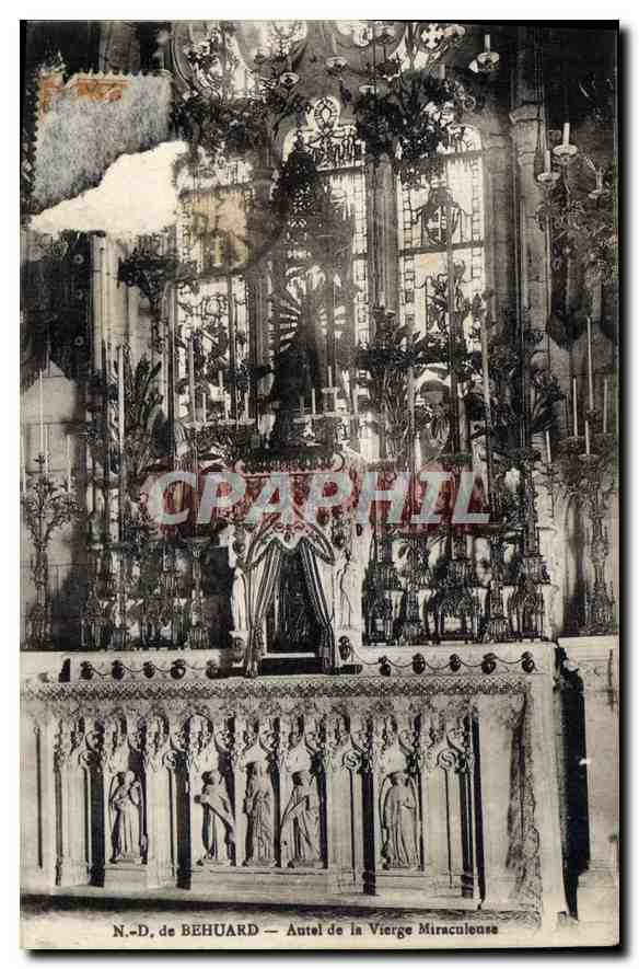 CPA ND de Behuard Autel de la Vierge Miraculeuse 