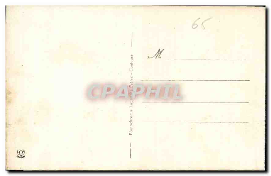 CPA Lourdes La Croix des Bretons  — Verso