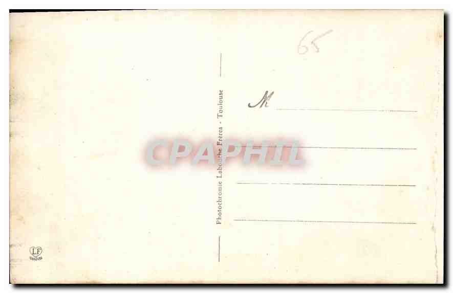 CPA Lourdes La Grotte Miraculeuse  — Verso