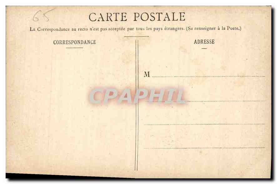 CPA Lourdes Basilique et Calvaire Breton  — Verso