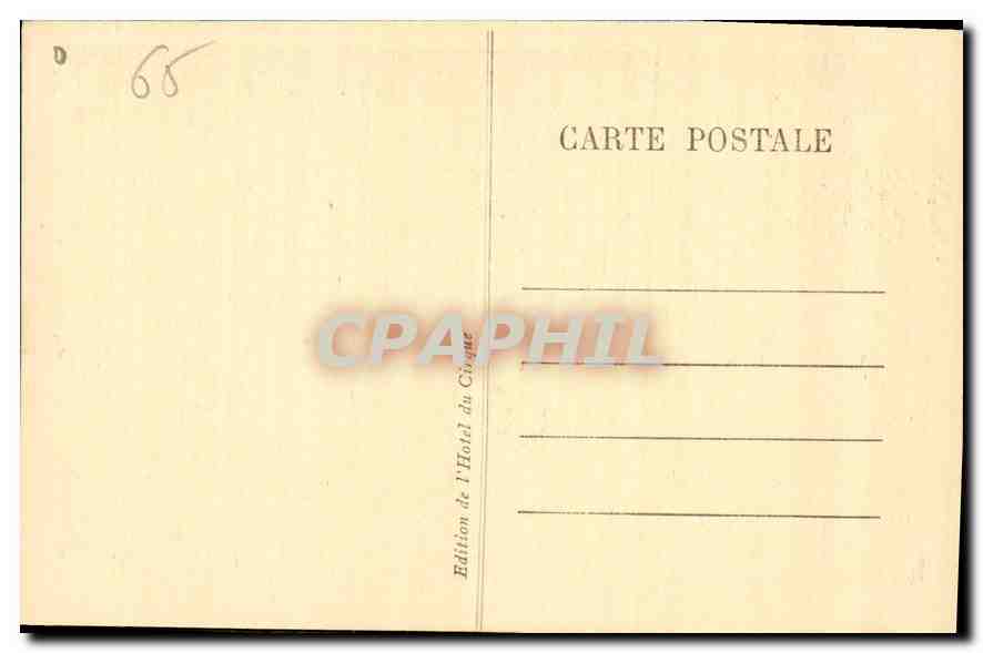 CPA Gavarnie Le Gave et le Cirque  — Verso