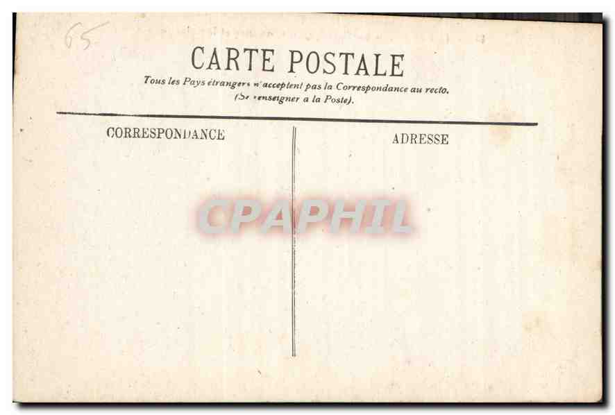 CPA Lourdes La Basilique les Piscines et le Calvaire  — Verso