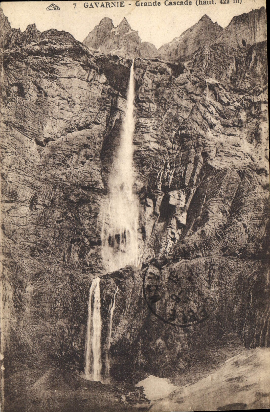 Gavarnie - Grande Cascade (haut. 422 m) — éditeur non visible, n° de série 7