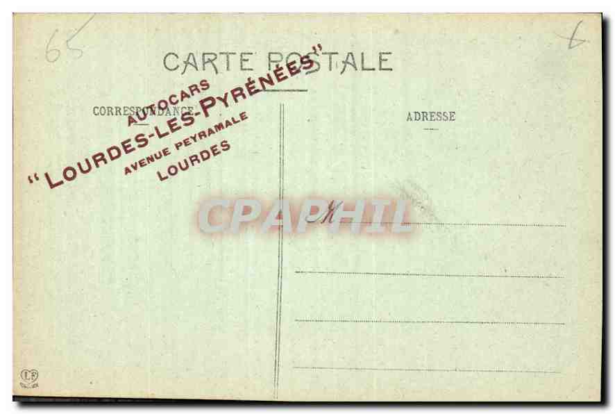 CPA Argeles Chateu de Haugens et Massif de Viscos  — Rückseite