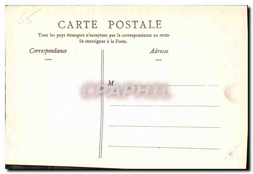 CPA Lourdes Les Piscines  — Verso