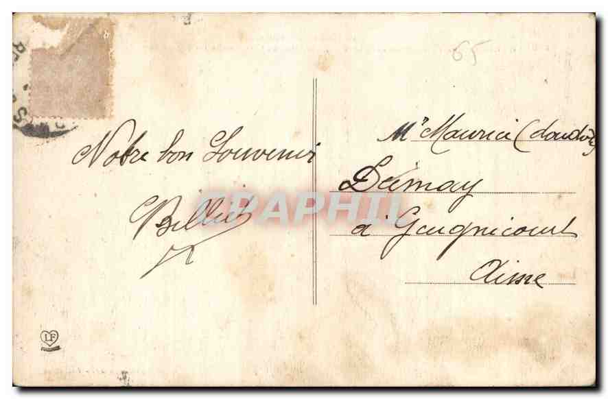 CPA Lourdes Chaine des Pyrenees et Vallee d'Argeles  — Verso