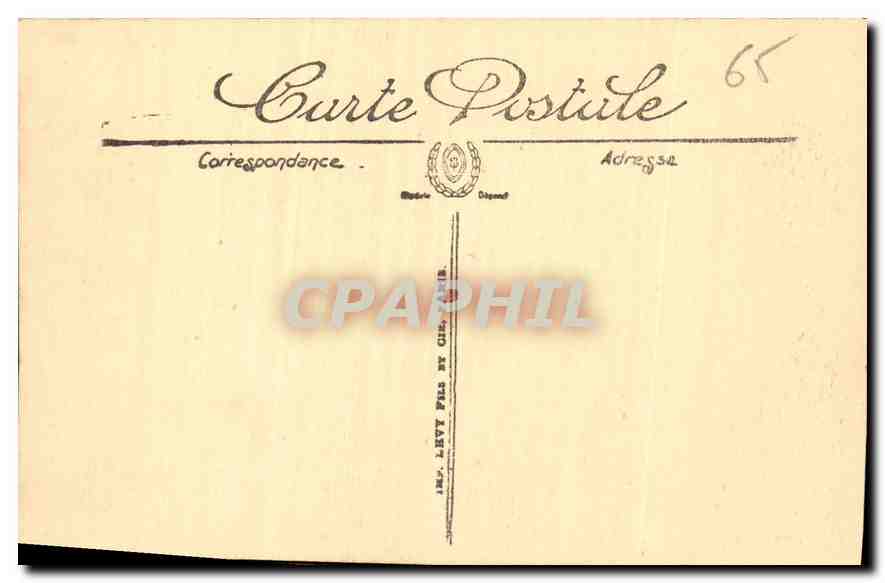 CPA Lourdes Le Lac  — Verso