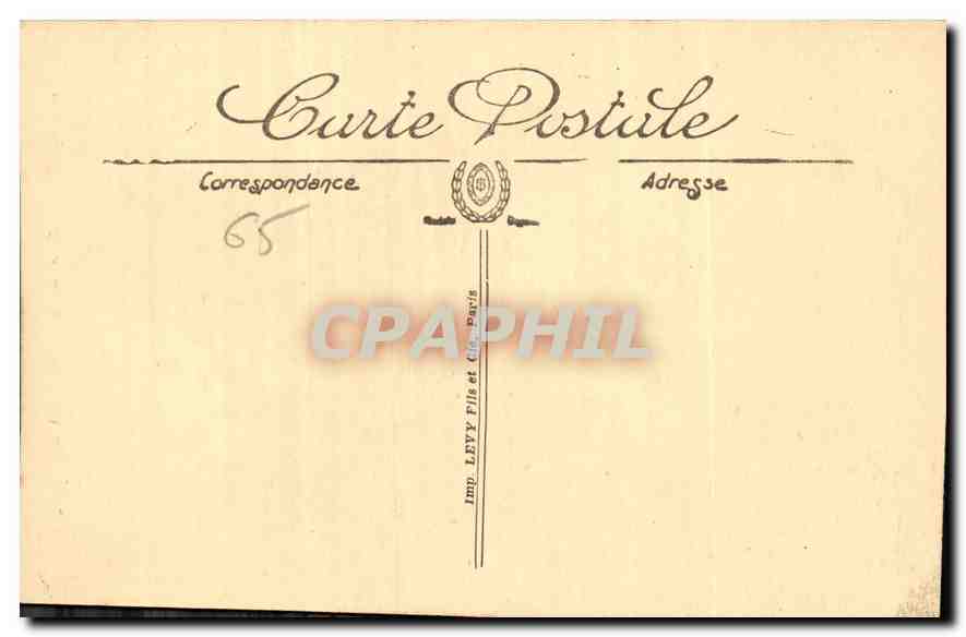 CPA Lourdes La Vierge de la Grotte  — Verso