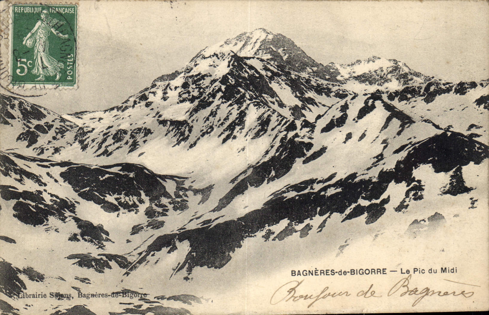 Bagnères-de-Bigorre — Le Pic du Midi — Librairie Sélans, Bagnères-de-Bigorre