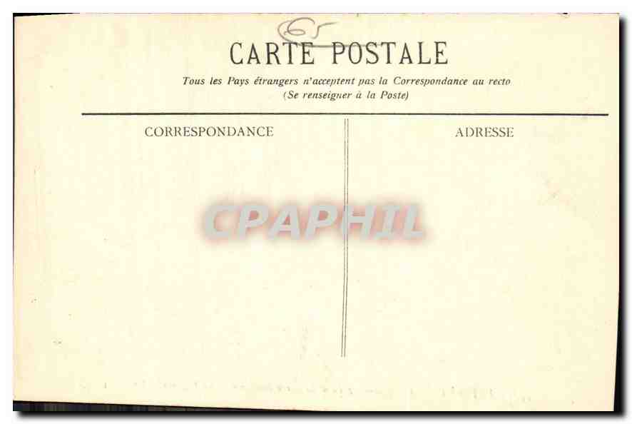 CPA Cauterets Vue generale prise de la Reine Hortense Le Peguere  — Rückseite