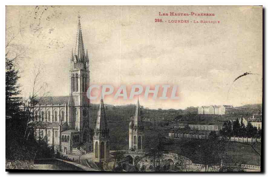 CPA Lourdes La Basilique 