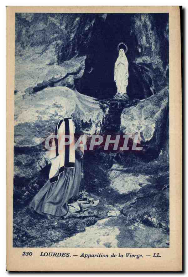 CPA Lourdes Apparition de la Vierge 
