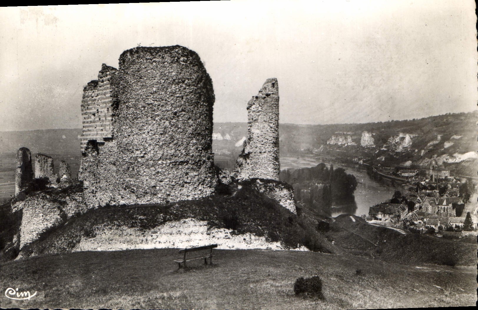 Les Andelys (Eure) — Partie des Ruines du Château Gaillard — Photo Véritable M. Mâcon
