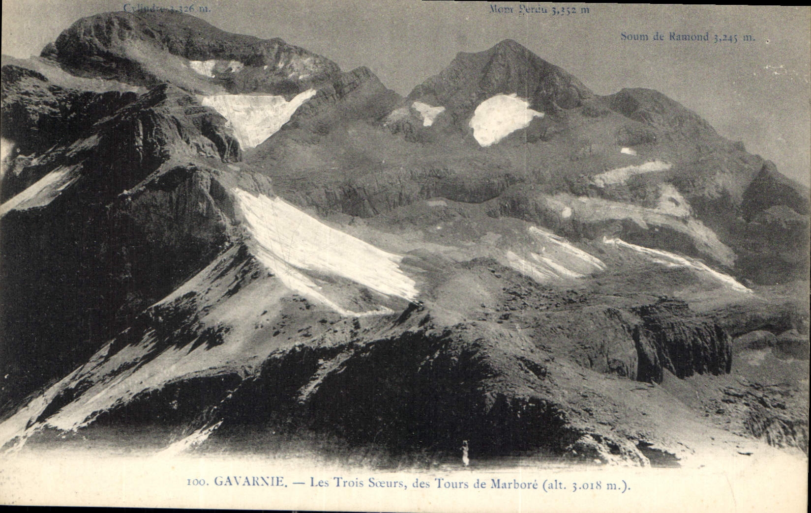 CPA Gavarnie Les Trois Soeurs des Tours de Marbore 