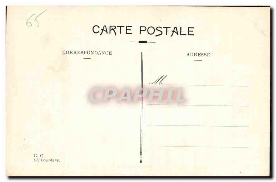 CPA Gavarnie Les Trois Soeurs des Tours de Marbore  — Verso