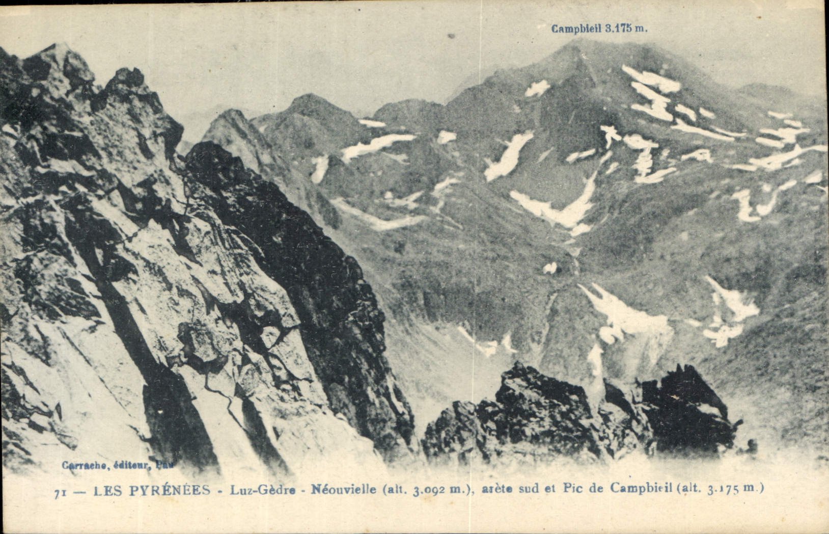 CPA Les Pyrenees Luz Gedre Neonvielle 