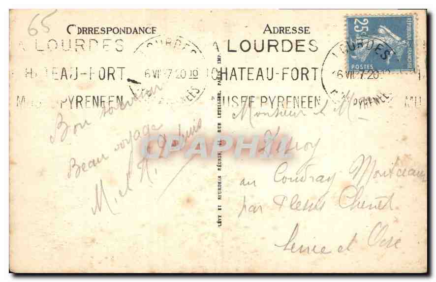 CPA Saint Sauveur Le Pont Napoleon  — Rückseite