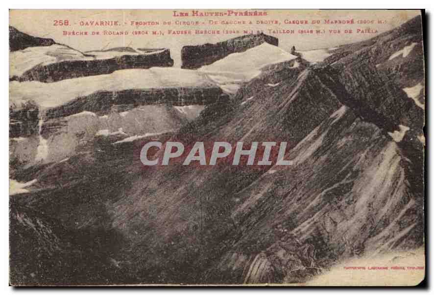 CPA Gavarnie Fronton du Cirque 