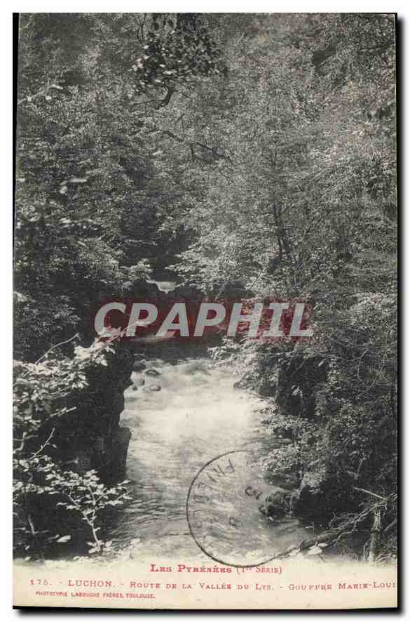 CPA Luchon Route de la Vallee du Lys 