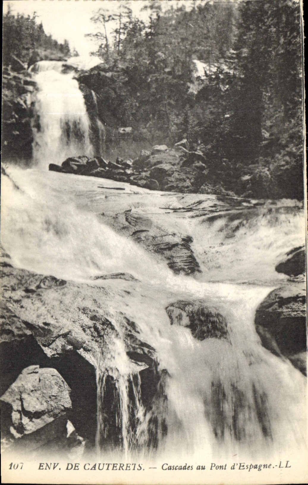 Env. de Cauterets — Cascades au Pont d'Espagne — LL, n° 107