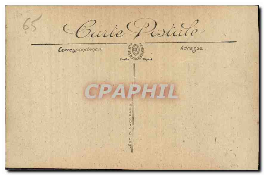 CPA Lourdes Le Chemin de Fer Funiculaire du Pic du Jer  — Verso