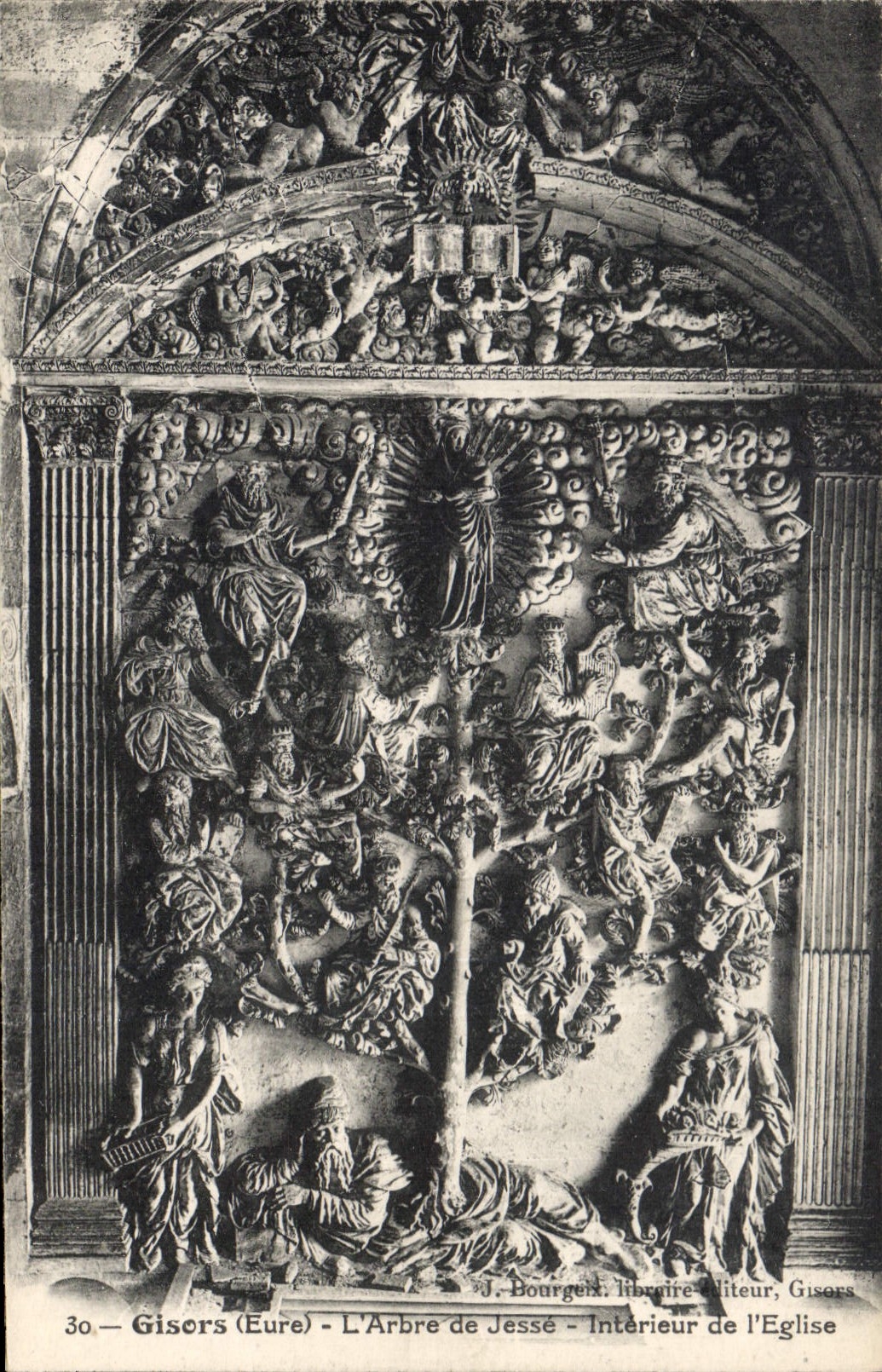 Gisors (Eure) - L'Arbre de Jessé - Intérieur de l'Église — J. Bourgeix, libraire-éditeur, Gisors