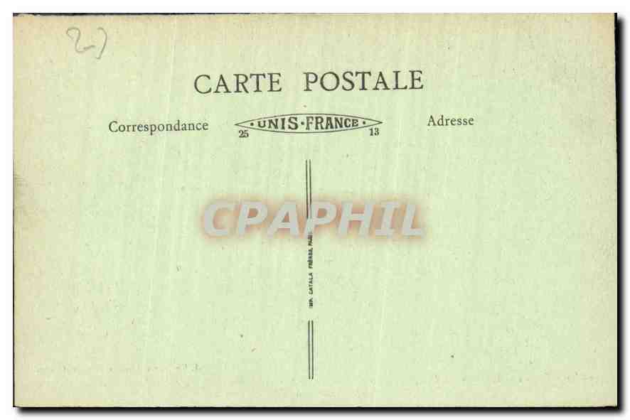 CPA Gisors Eure La Cathedrale Remarquable encadrement  — Rückseite