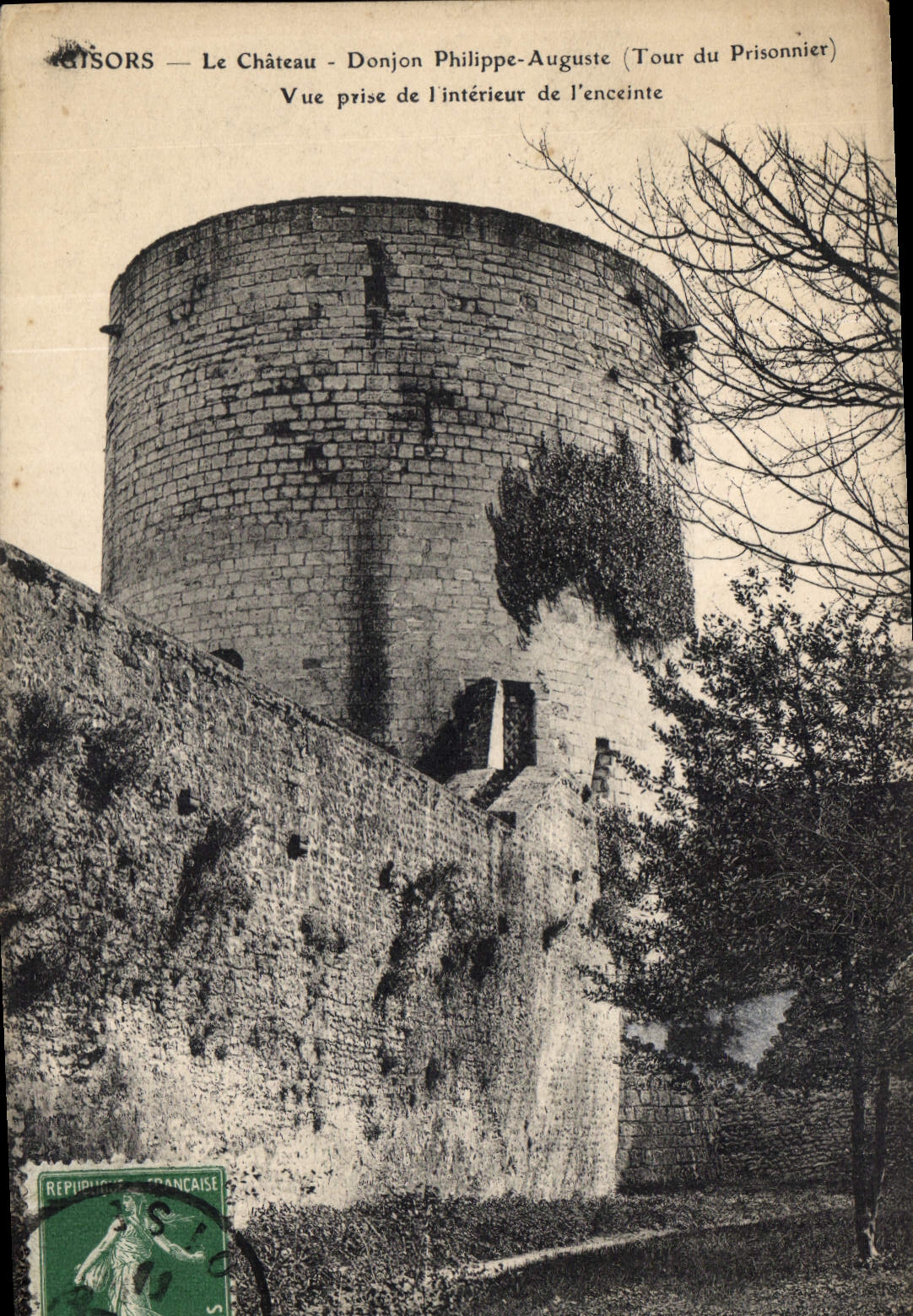 CPA Gisors Le Chateau Donjon Philippe Auguste Tour du Prisonnier 