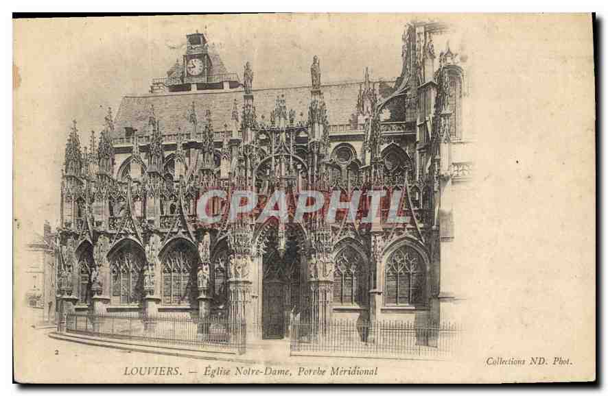 Louvières — Église Notre-Dame, Porche Méridional — Collections ND. Phot.