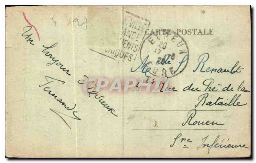 CPA Evreux Eure Grand Portail de la Cathedrale  — Rückseite