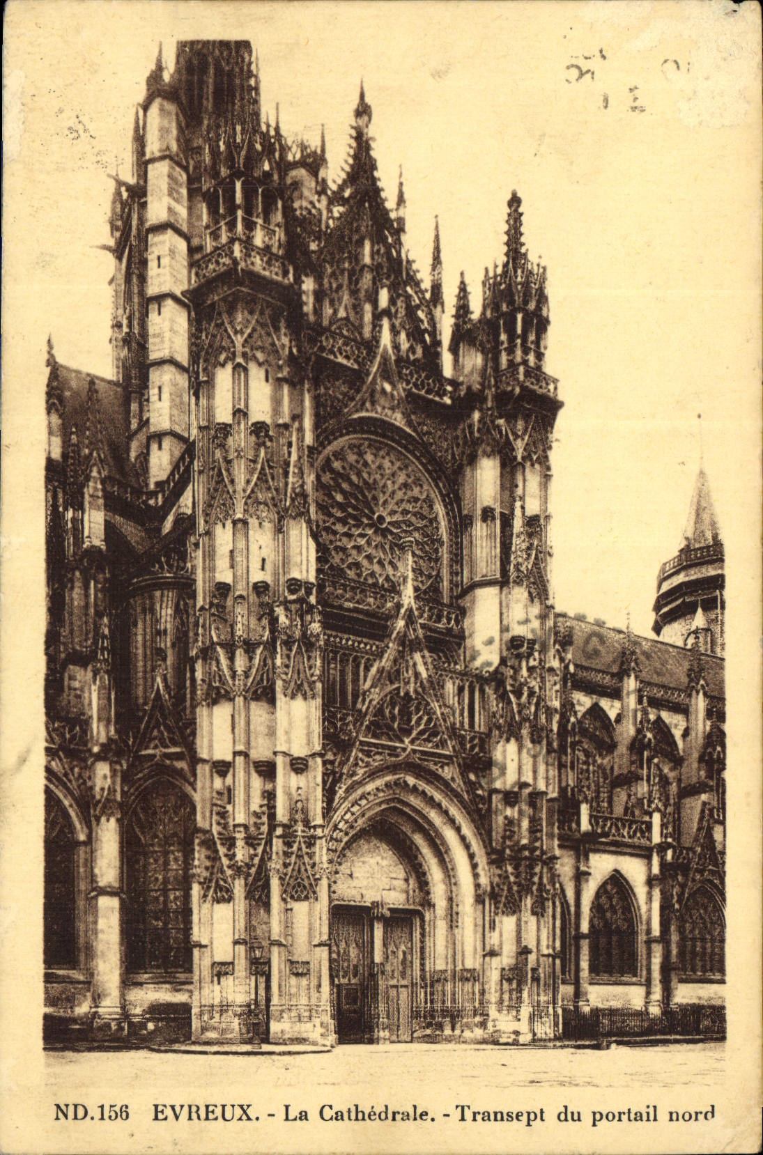 Evreux - La Cathédrale - Transept du portail nord