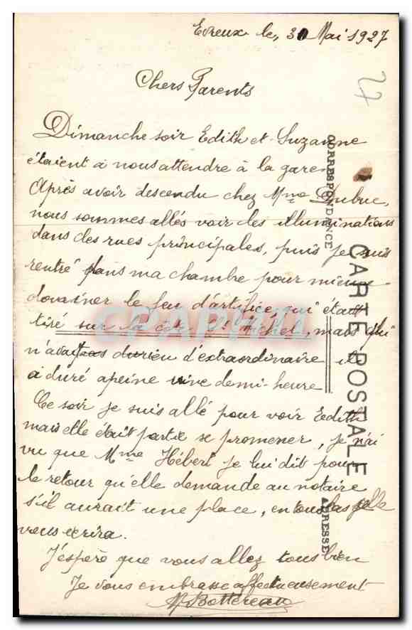 CPA Evreux Eure Grand Portail de la Cathedrale  — Rückseite