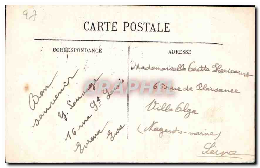 Évreux — La Cathédrale — Vue prise de la Cour de l'Évêché — Reverso