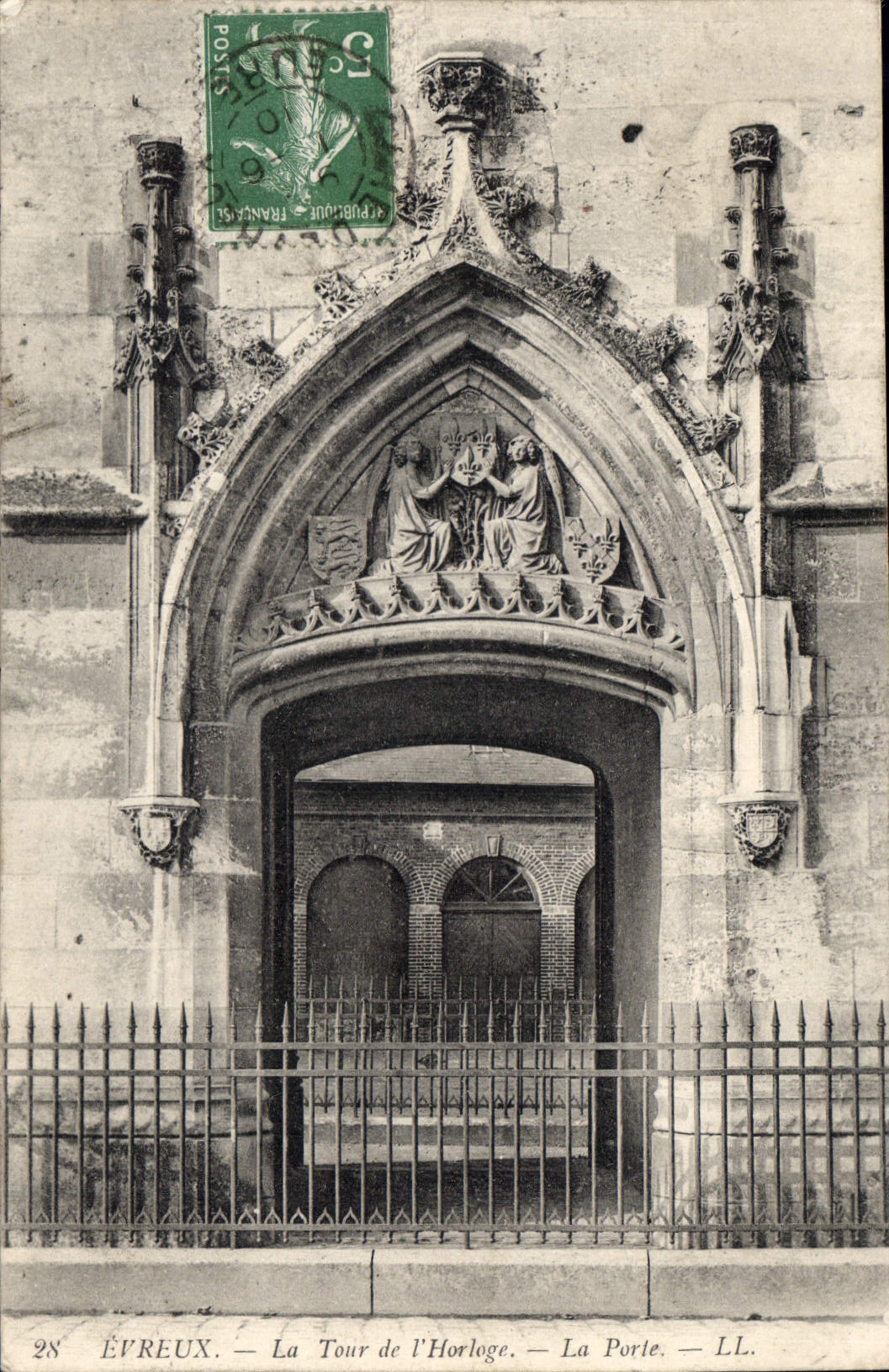 Évreux — La Tour de l'Horloge — La Porte — LL. — N° 28