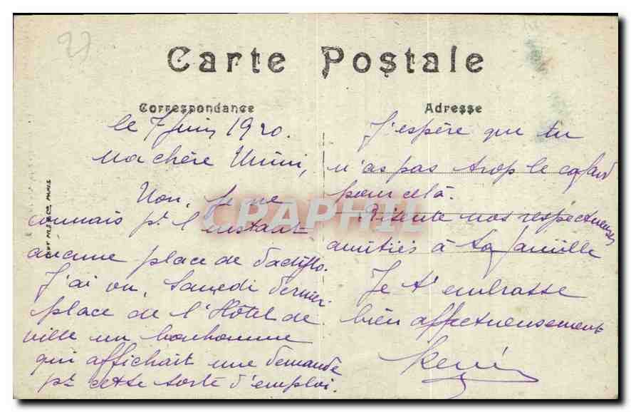 CPA Evreux La Fleche de la Cathedrale  — Rückseite
