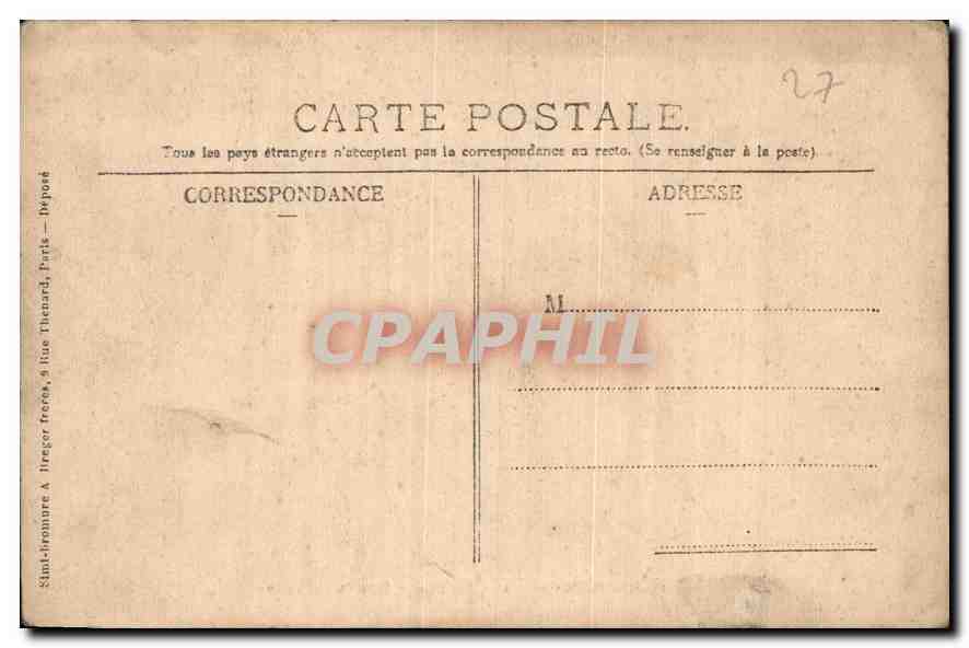 CPA Villiers en Desceuvre La Tour Cousin Baroche  — Rückseite