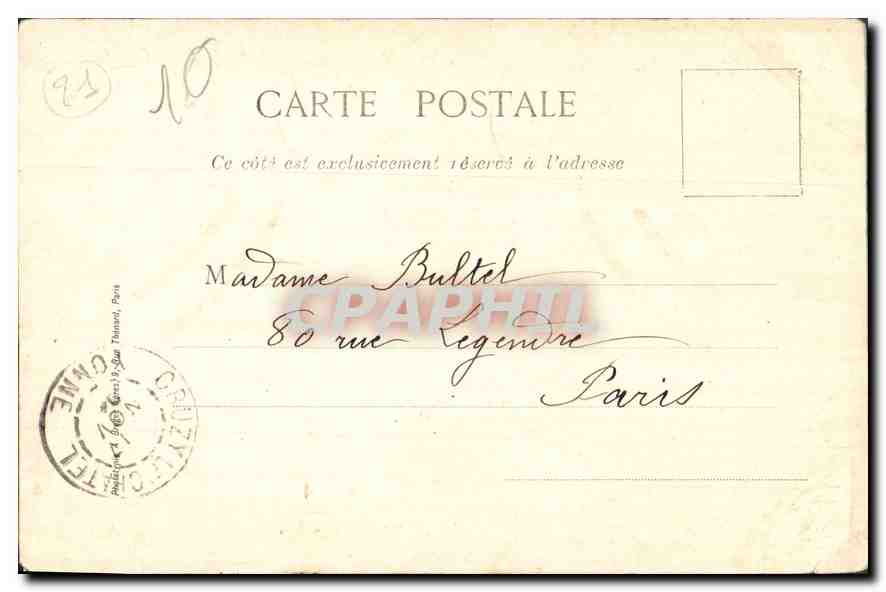 CPA Laignes Source de la Laiones  — Verso