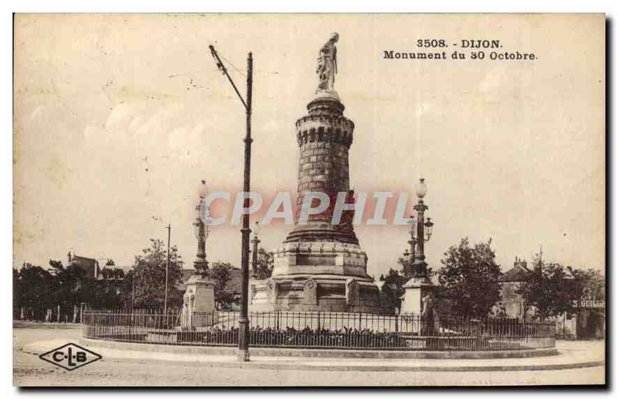 CPA Dijon Monument du 30 Octobre 