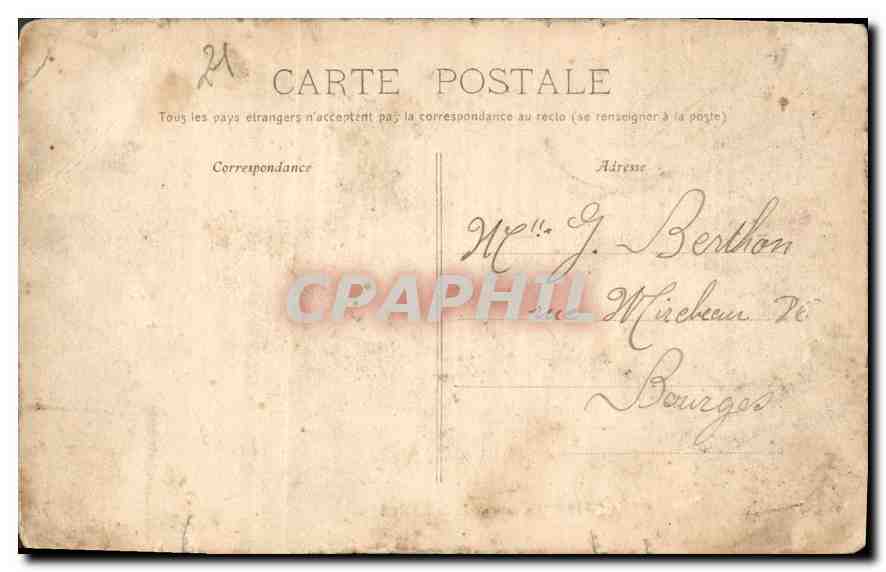 CPA Dijon La Source de la Seine  — Rückseite
