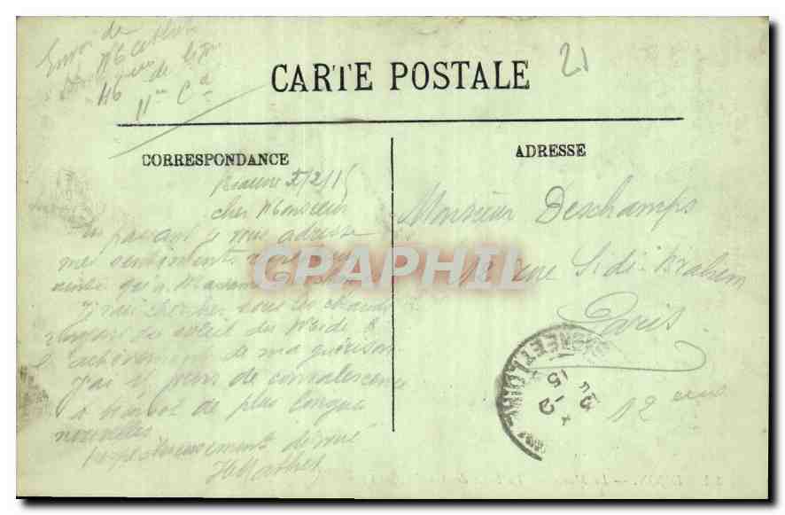 CPA Dijon Le Musee La Salle des Gardes  — Rückseite