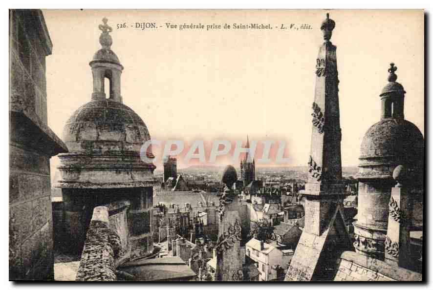 CPA Dijon Vue generale prise de Saint Michel 
