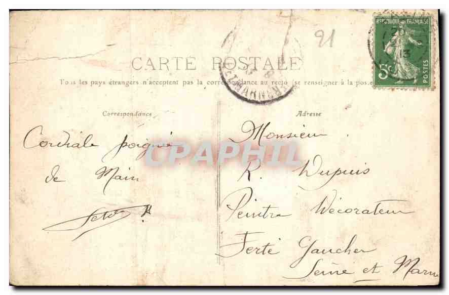CPA Dijon Place du Octobre et Perspective du Boulevard Carnot  — Verso