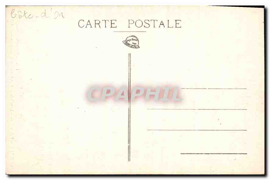 CPA Semur Eglise ND Vitrail de la Chapelle de la Corporation des Drapiers  — Rückseite
