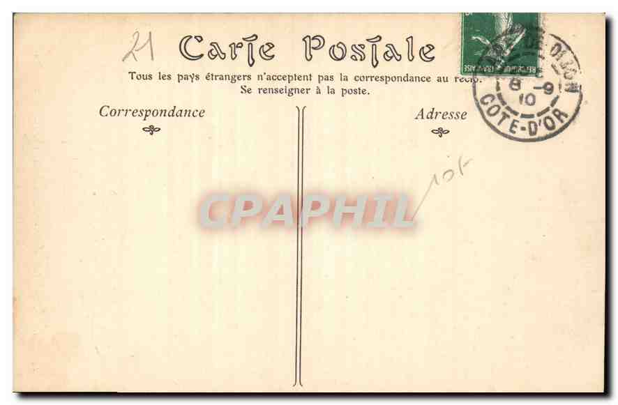 CPA Dijon Porte de l'Ecole de Droit — Verso