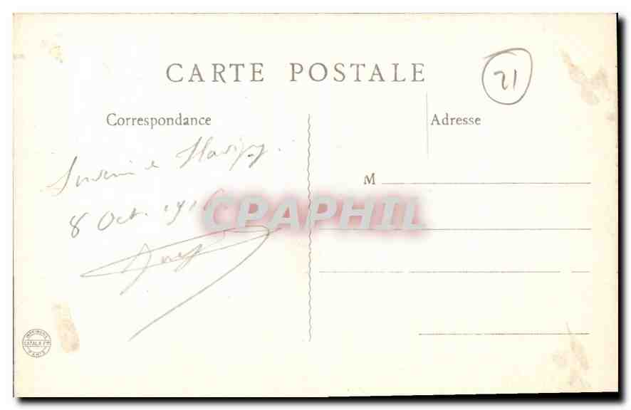 CPA Flavigny Cote d'Or Restes de la Crypte de l'Abbaye Vue exterieure  — Rückseite