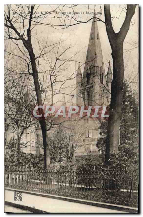 CPA Dijon Square des Ducs de Bourgogne Eglise Notre Dame 