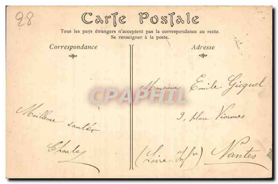 Chartres — Tour du Chœur, XVIe siècle — ND Paris — Rückseite