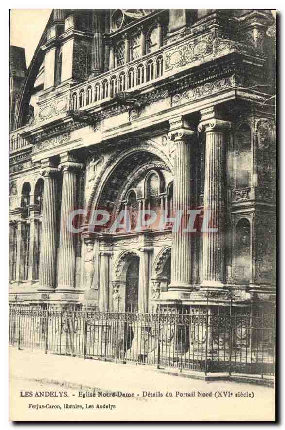 Les Andelys - Église Notre-Dame - Détails du Portail Nord (XVIe siècle)